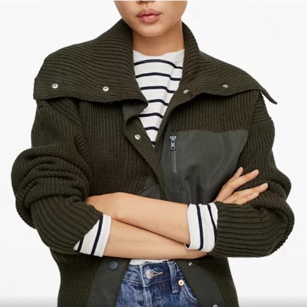 NWT Mango Bomber Style sweater